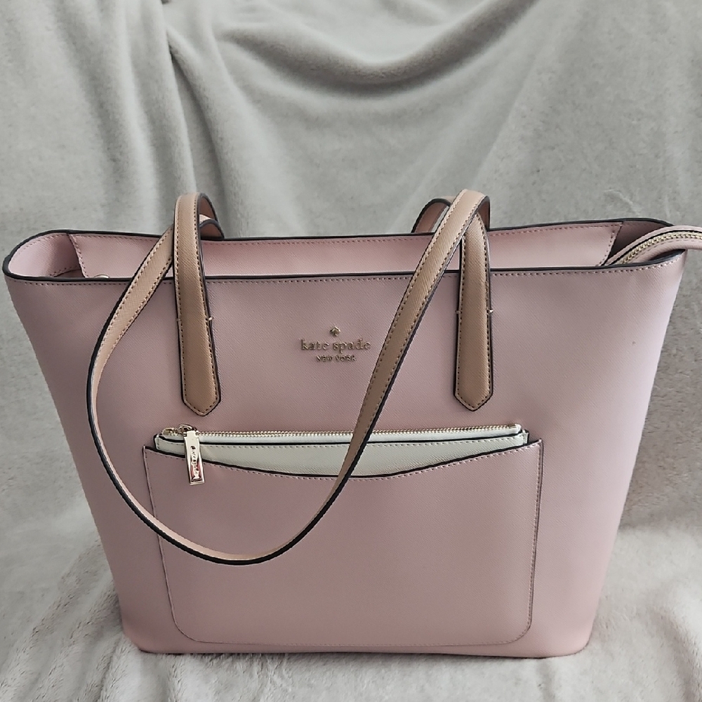 Kate Spade Blush and Cream Tote Bag